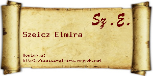 Szeicz Elmira névjegykártya